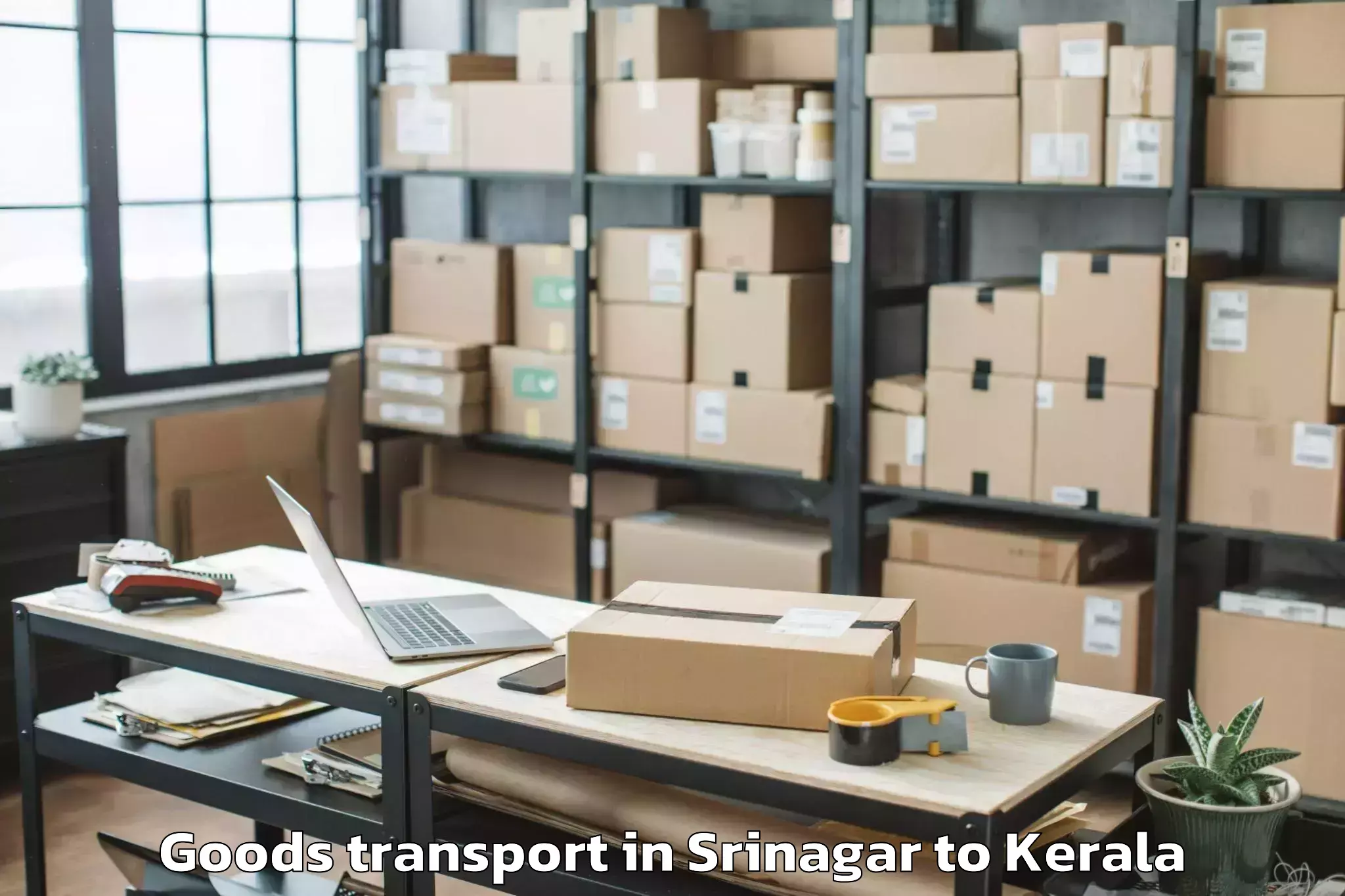 Trusted Srinagar to Guruvayur Goods Transport